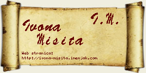 Ivona Misita vizit kartica